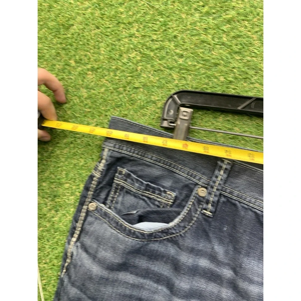 BKE Jeans Mens 40R Seth 40x28 Straight Leg Mid Rise Affliction Y2K Dark Wash